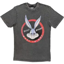 Looney Tunes – Bugs Bunny Made In NYC (Šedá, Stone Wash T-Shirt) (Tričko)