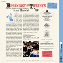Henry Mancini – BREAKFAST AT TIFFANY'S (Transparent Vinyl, Limited) (Vinyl)