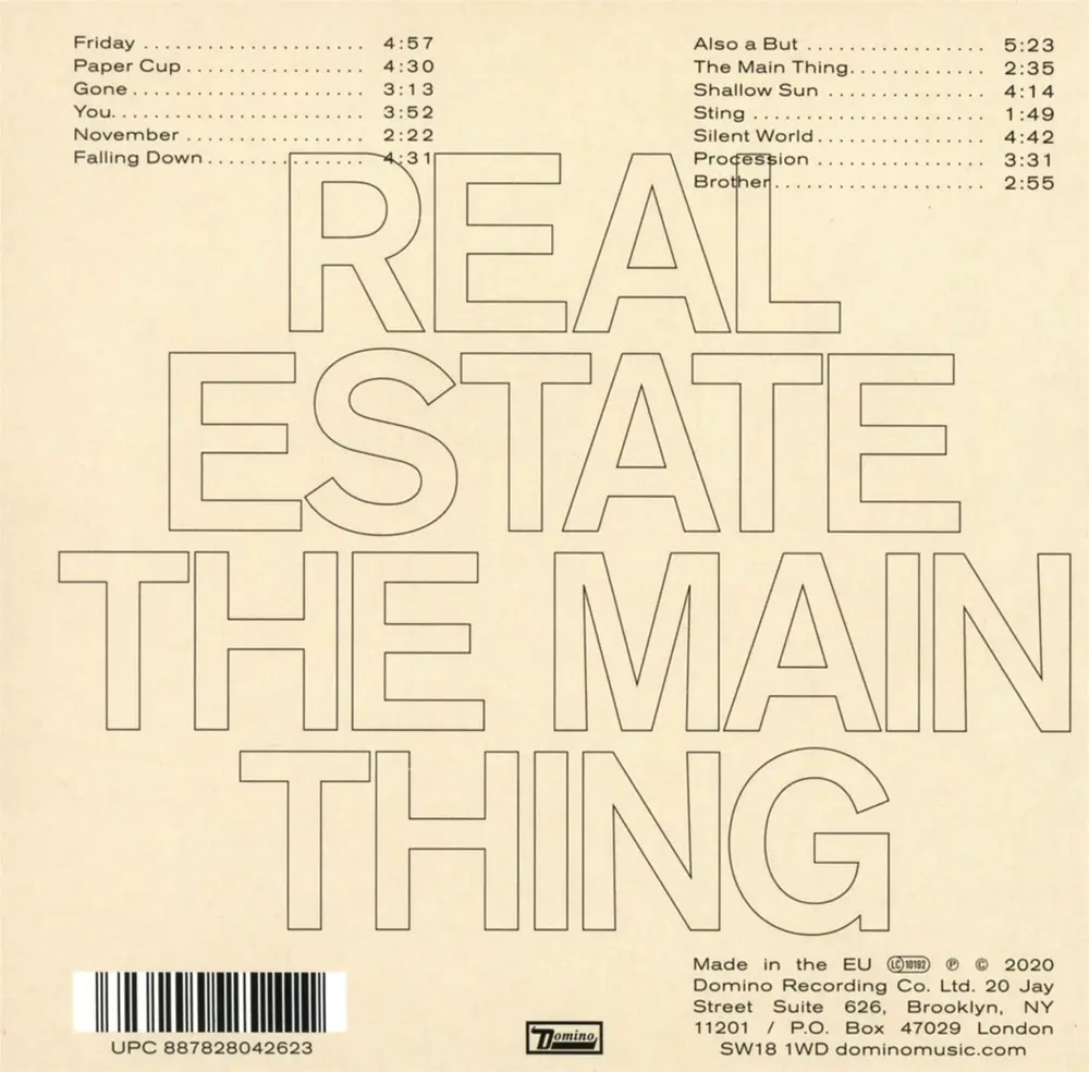 Real Estate – MAIN THING (CD)