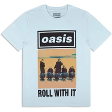 Tričko Unisex T-Shirt: Roll With It Single Cover (Light Blue) (Ex-Tour)