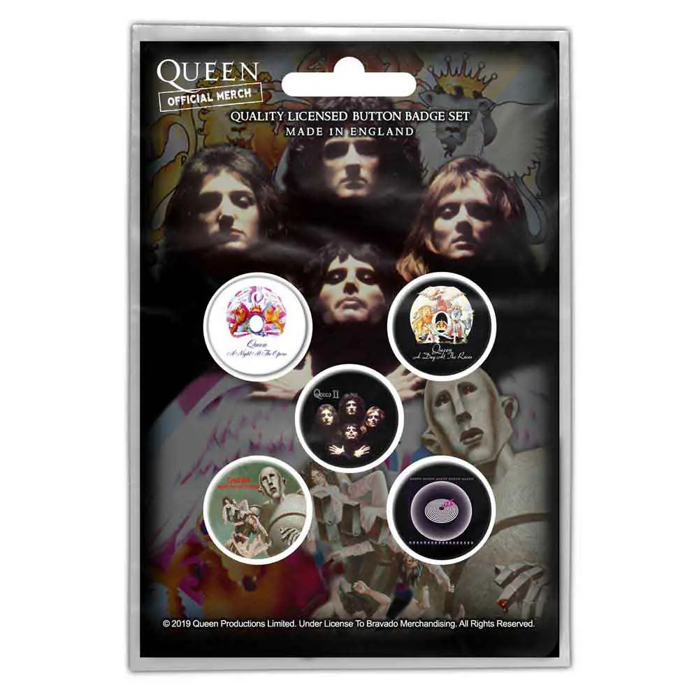 Queen – Early Albums (Button Badge Pack) (Odznak)