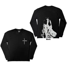 Tričko s dlhým rukávom Unisex Long Sleeve T-Shirt: Mayhem (Black) (Back Print)