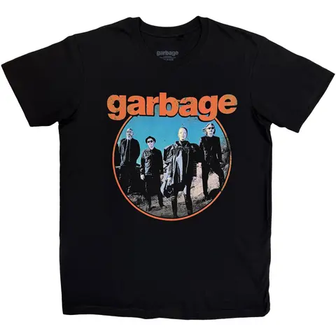 Garbage – Tričko Band Circle (Čierna), Unisex, Čierna