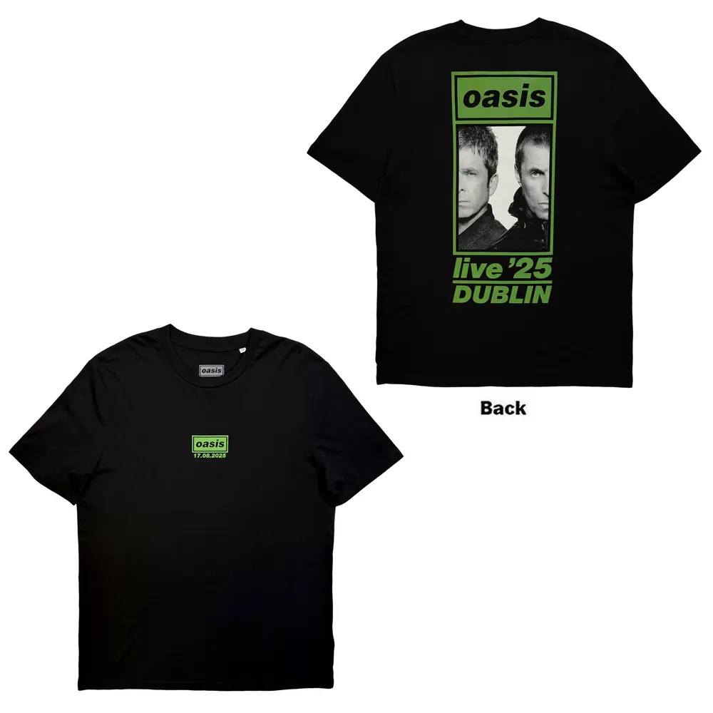 Unisex T-Shirt: Dublin 17 Aug Event (Black) (Back Print & Ex-Tour)