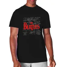 The Beatles – Titles & Logos (Čierna) (Tričko)