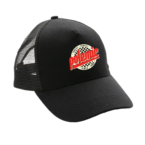 Polemic logo, trucker
