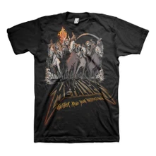 Metallica, Tričko 40th Anniversary Horsemen, Unisex, Čierna