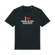 Ruka Hore, Tričko I Love Breaking Hearts, Unisex, Čierna