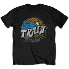 Train, Tričko Wave, Unisex, Čierna