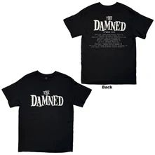 The Damned, Tričko Logo EU Tour Summer 25, Unisex, Čierna