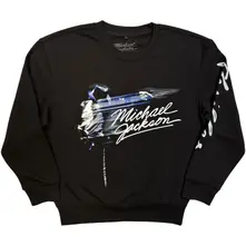 Unisex Sweatshirt-Shirt: Thriller / Hat Poses (Black) (Back Print) thumbnail