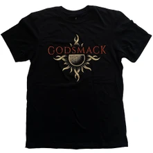 Godsmack, Tričko Sun Logo, Unisex, Čierna