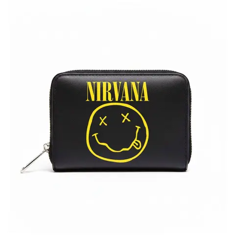 Zip Top Purse: Nevermind Smile (Black)
