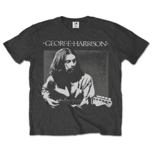 George Harrison, Tričko Live Portrait, Unisex, Šedá