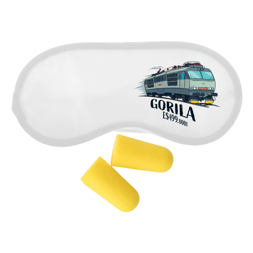 Spánková maska so štuplami Gorila