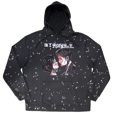 Unisex Dip Dye Pullover Hoodie: Three Cheers (Black) (Wash Collection)