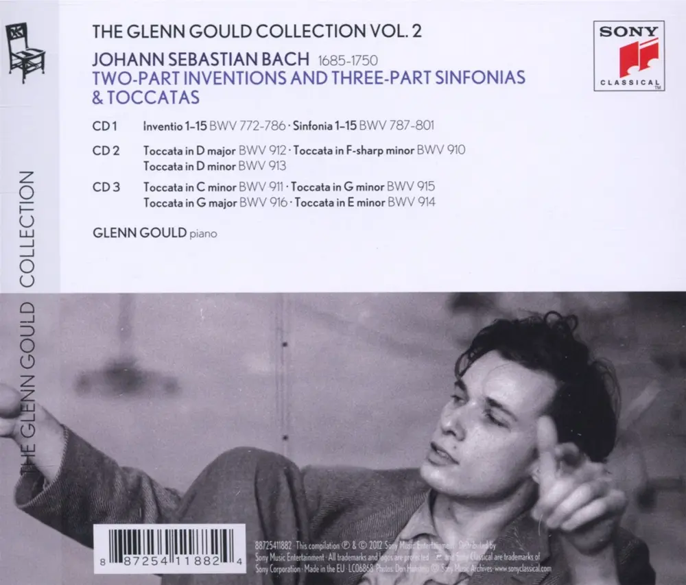 Glenn Gould Plays Bach: Two-Part Inventions & Three-Part Sinfonias Bwv 772-801; Toccatas Bwv 910-916