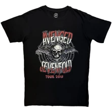 Avenged Sevenfold, Tričko Tour '18, Unisex, Čierna