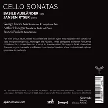 ENESCU, HONEGGER, POULENC: CELLO SONATAS thumbnail