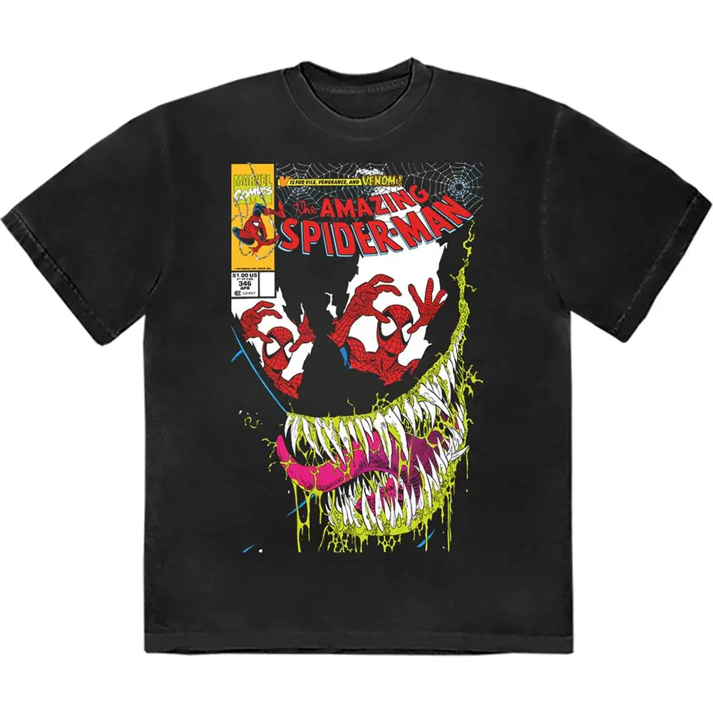 Marvel – V Is For... Comic Cover (Noir) (T-shirt)