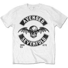 Avenged Sevenfold A7X, Tričko Moto Seal, Unisex, Biela