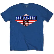 Beastie Boys, Tričko American Flag, Unisex, Modrá