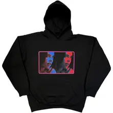 Unisex Pullover Hoodie: Hit Me Hard And Soft Tour (Black) (Back Print) thumbnail