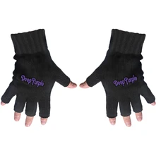 Deep Purple, Rukavice Logo, Unisex, Čierna