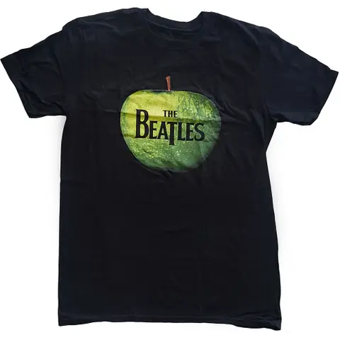 The Beatles – Tričko Apple Logo (Čierna), Unisex, Čierna