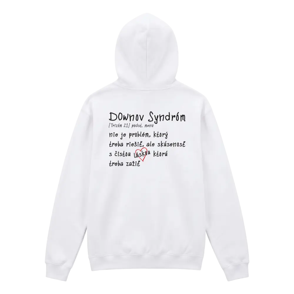 Láska Rozdiely Nevidí – Downov syndróm (Mikina)