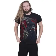 Unisex T-Shirt: Reaper Revenge (Black) (Back Print) thumbnail