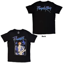 Tričko Unisex T-Shirt: Purple Rain Box (Black) (Back Print)
