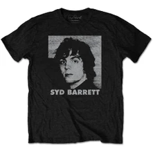 Syd Barrett, Tričko Headshot, Unisex, Čierna