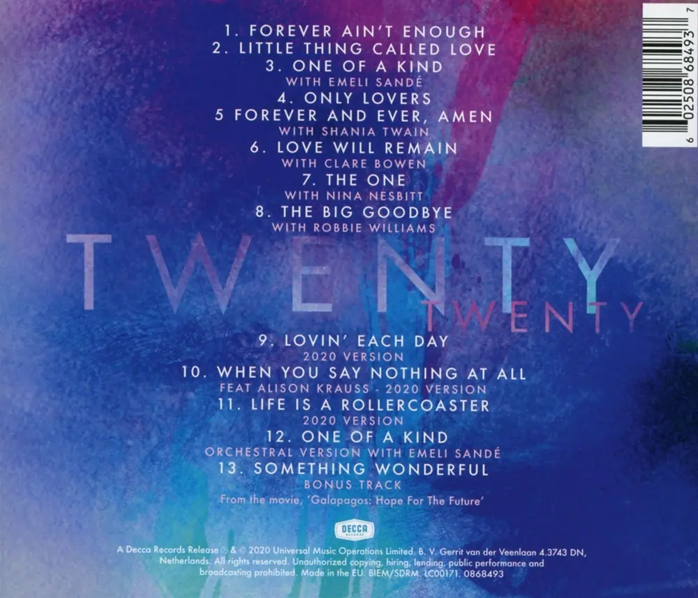 Ronan Keating – TWENTY TWENTY (CD)