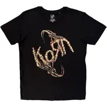 Unisex T-Shirt: Skeleton Hands (Black) thumbnail