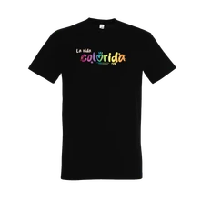 Sarah C, Tričko La vida colorida, unisex, Unisex, Čierna
