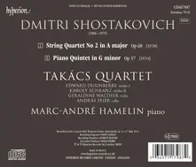 Takács Quartet – SHOSTAKOVICH: PIANO QUINTET & STRING QUARTET NO 2 (CD)