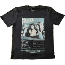 The Police, Tričko Reggatta 8 Track, Unisex, Čierna