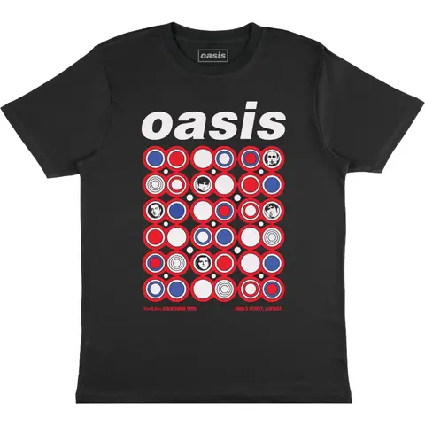 Oasis – Tričko Earl's Court, Unisex, Čierna