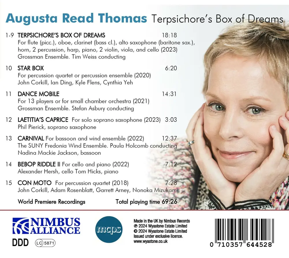 AUGUSTA READ THOMAS: TERPSICHORE'S BOX OF DREAMS