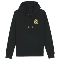 & fuzzy patch hoodie