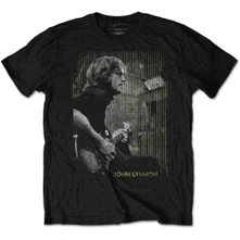 John Lennon, Tričko Gibson, Unisex, Čierna