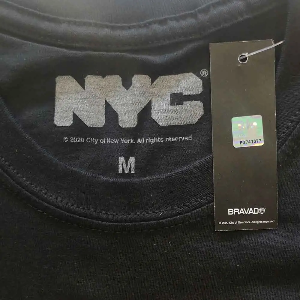 New York City – NYPD Text Logo (Negru) (Tricou)