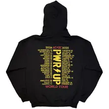 Unisex Pullover Hoodie: Lightning Bolt World Tour '24-'25 (Black) (Back Print & Ex-Tour) thumbnail