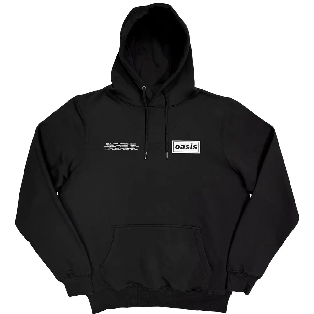 Unisex Pullover Hoodie: Global Cities Logo (Black) (Ex-Tour)
