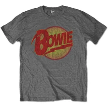 David Bowie, Tričko Diamond Dogs Logo, Dieťa, Šedá