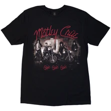 Motley Crue, Tričko Girls, Girls, Girls Vintage, Unisex, Čierna