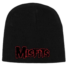 Misfits, Čapica Red Logo, Unisex, Čierna