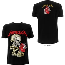 Metallica, Tričko Heart Explosive, Unisex, Čierna