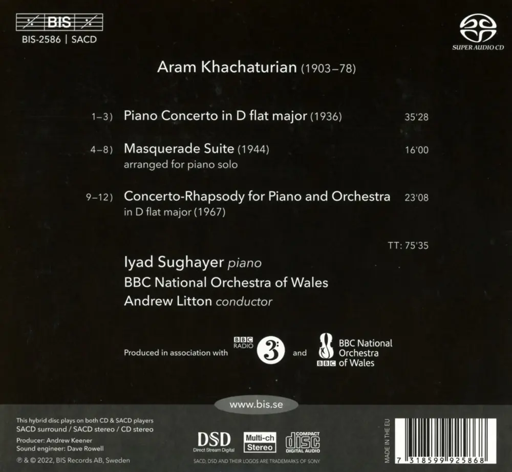KHACHATURIAN: THE CONCERTANTE WORKS FOR PIANO